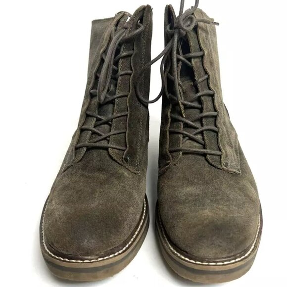 Comfortiva Women's Renny Lace-Up Grey Boots, Size 8.5 M - Picture 3 of 6